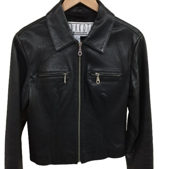 B.B. Dakota Size M Women's Zip Up Black Jacket - Picture 2 of 6